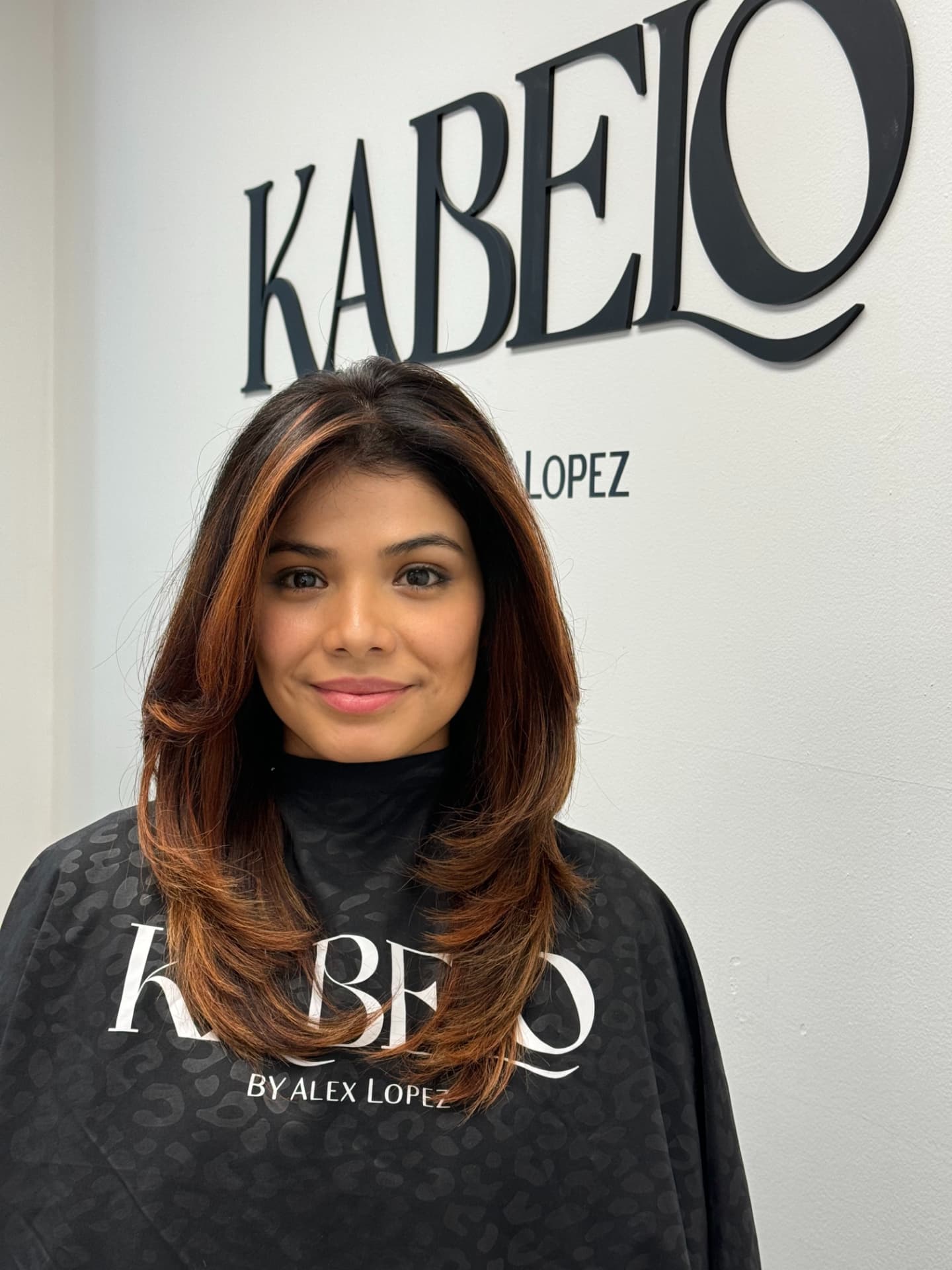 Copper auburn layered cut